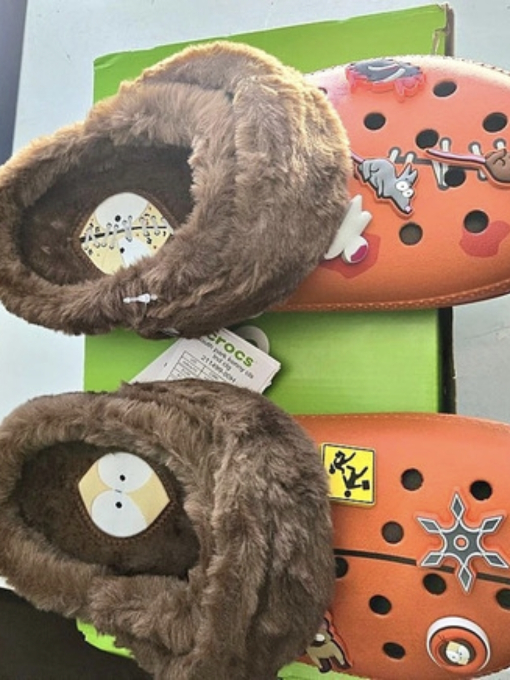 Crocs South Park x Crocs Classic Lined Clog 'Kenny' Orange unisex size w10 m8 - Picture 3 of 5
